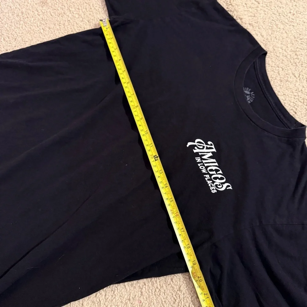 Side Action Apparel - Amigos In Low Places Black Tee